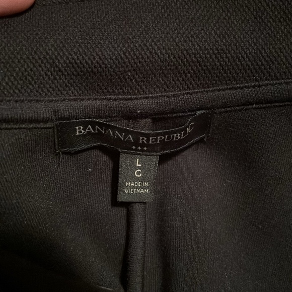 Banana Republic Black Military Short Collar Button Uo Blazer Size Large - Picture 5 of 5